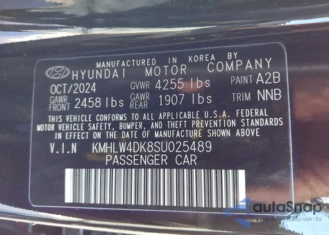 2025 Hyundai Elantra N from USA, damaged, VIN KMHLW4DK8SU025489